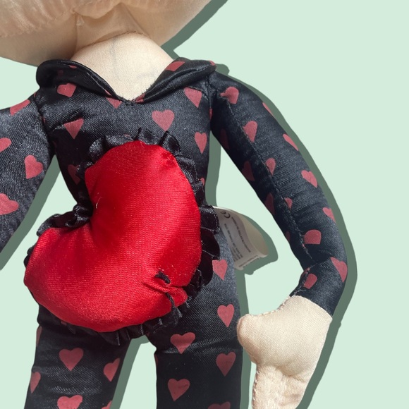 Vintage Heart Print Pajama Betty Boop Plush Stuffed Animal Toy 2005 - Picture 4 of 8